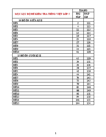 Tuyển tập 25 đề kiểm tra kì II môn Tiếng Việt Lớp 5 - Năm học 2023-2024 - Trường Tiểu học Vĩnh Phong–Tiền Phong (Có đáp án)